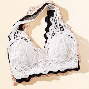 NEW: Free People Adella Lace Halter Bralette